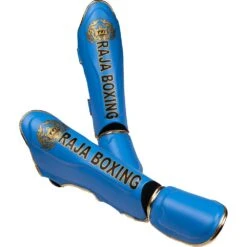Raja Boxing Sky Blue Light Weight Slim Shin Guards -Boxing Promotions Store RSP LS SBL c 3