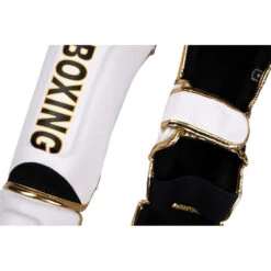 Raja Boxing White Light Weight Slim Shin Guards -Boxing Promotions Store RSP LS WHT c 6
