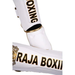 Raja Boxing White Light Weight Slim Shin Guards -Boxing Promotions Store RSP LS WHT c 7