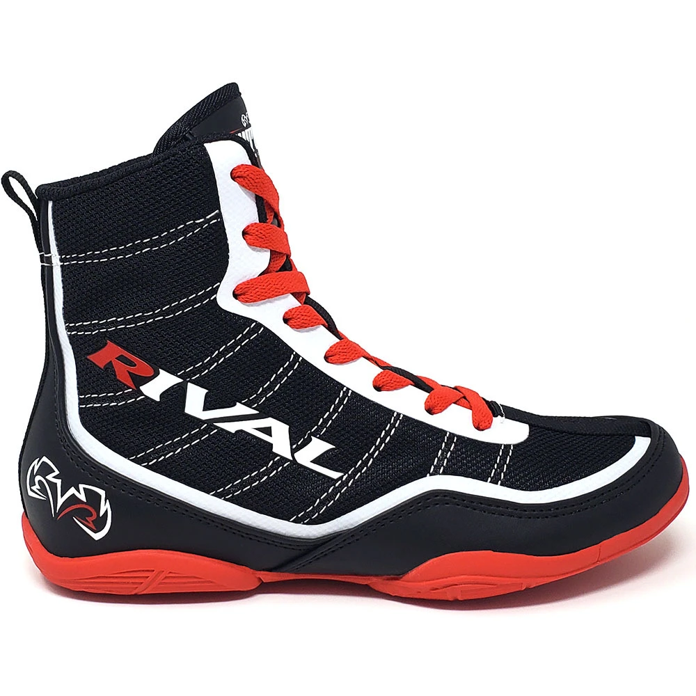 Rival RSX - Future Black White Red Youth Boxing Boots 4 Rival RSX - Future Black White Red Youth Boxing Boots - Image 4