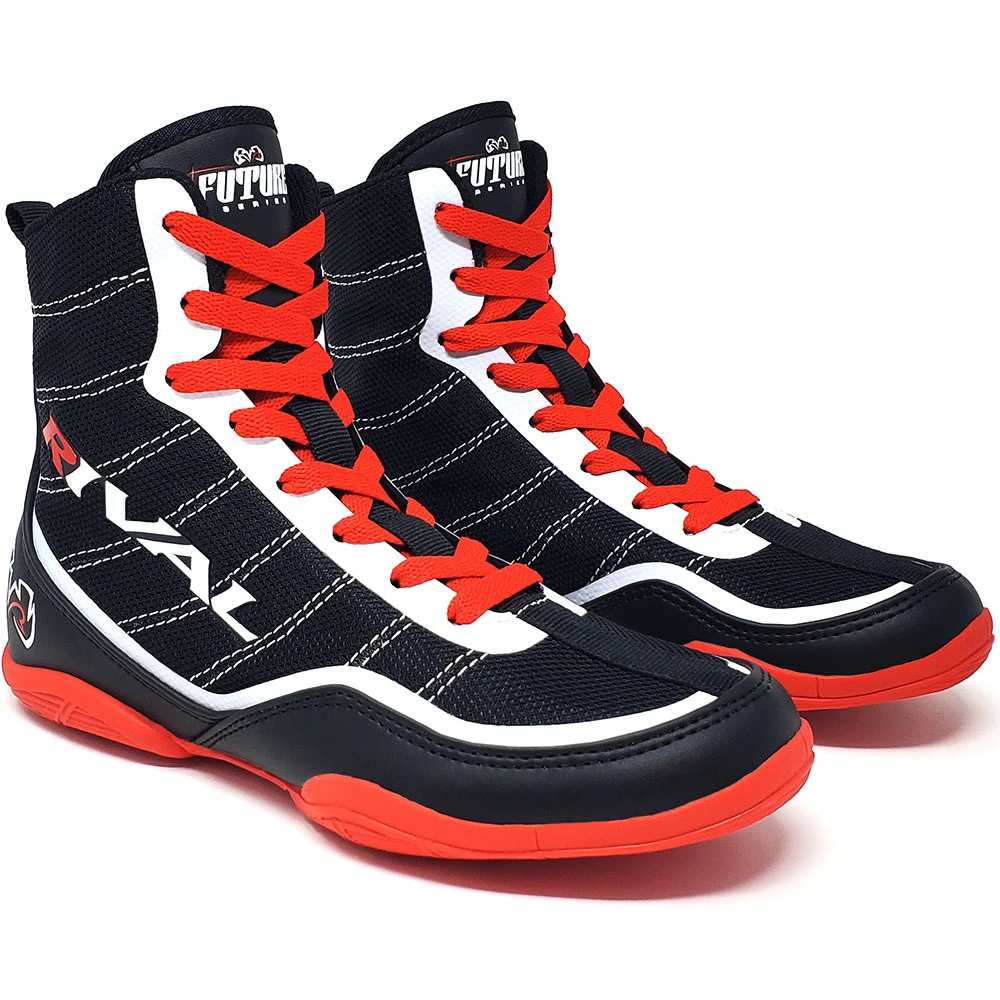 Rival RSX - Future Black White Red Youth Boxing Boots 1 Rival RSX - Future Black White Red Youth Boxing Boots