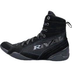 Rival RSX-Guerrero Deluxe Black Boxing Boots -Boxing Promotions Store RSX G DLX Black c 2