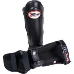 Twins Slim-Fit Black Shin Guards -Boxing Promotions Store SGL10 BLK c 2