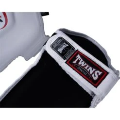 Twins Slim-Fit White Shin Guards -Boxing Promotions Store SGL10 WHT c 3