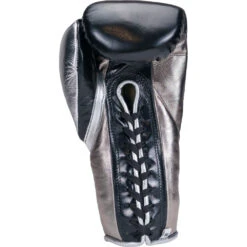 Salvador HF Metallic Black/Silver Steel Lace Up Training Gloves 15 Salvador HF Metallic Black/Silver Steel Lace Up Training Gloves -Boxing Promotions Store SHF LC BSS c 5