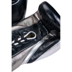 Salvador HF Metallic Black/Silver Steel Lace Up Training Gloves 17 Salvador HF Metallic Black/Silver Steel Lace Up Training Gloves -Boxing Promotions Store SHF LC BSS c 7