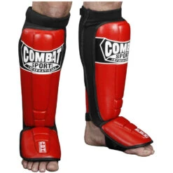 Combat Sports Pro Style Red MMA Shin Guards