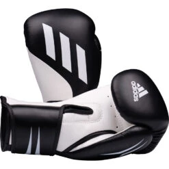 Adidas Speed Tilt 250 Black White Training Boxing Glove -Boxing Promotions Store SPD250TG BW c 2