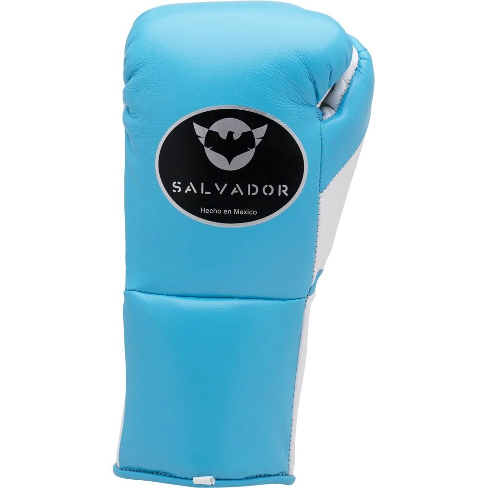 Salvador Sky Blue/White Fight Gloves 4 Salvador Sky Blue/White Fight Gloves - Image 4