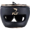 Fly Boxing Superbar Black/Matt Gold Headgear