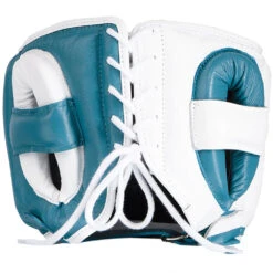 Fly Boxing Superbar Lightning Aqua/White Head Gear -Boxing Promotions Store SUPBARL AW c 2