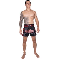 Twins Skull Black Muay Thai Shorts -Boxing Promotions Store TBS SKULL BLK c 2