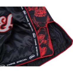 Twins Skull Black Muay Thai Shorts -Boxing Promotions Store TBS SKULL BLK c 8