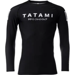 Tatami Katakana Black Womens Long Sleeve Rash Guard