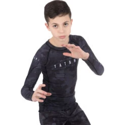 Tatami Stealth Kids Long Sleeve Rash Guard -Boxing Promotions Store TT SLS RASHGUARDY c 3