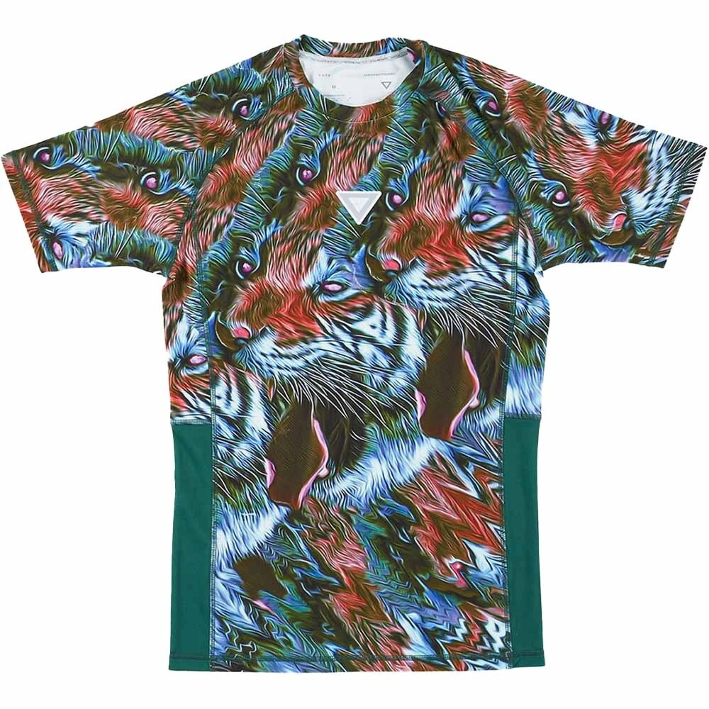 VHTS 2023 Trippy Tiger Series Green Rash Guard 1 VHTS 2023 Trippy Tiger Series Green Rash Guard