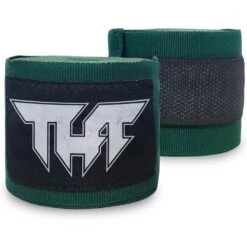 Tuff Elasticised Green Hand Wraps