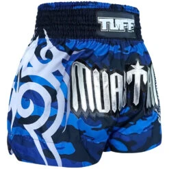 Tuff Blue Camouflage Thai Boxing Shorts -Boxing Promotions Store TUF MS640 c 2
