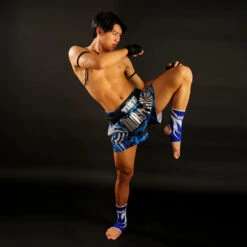Tuff Blue Camouflage Thai Boxing Shorts -Boxing Promotions Store TUF MS640 c 4