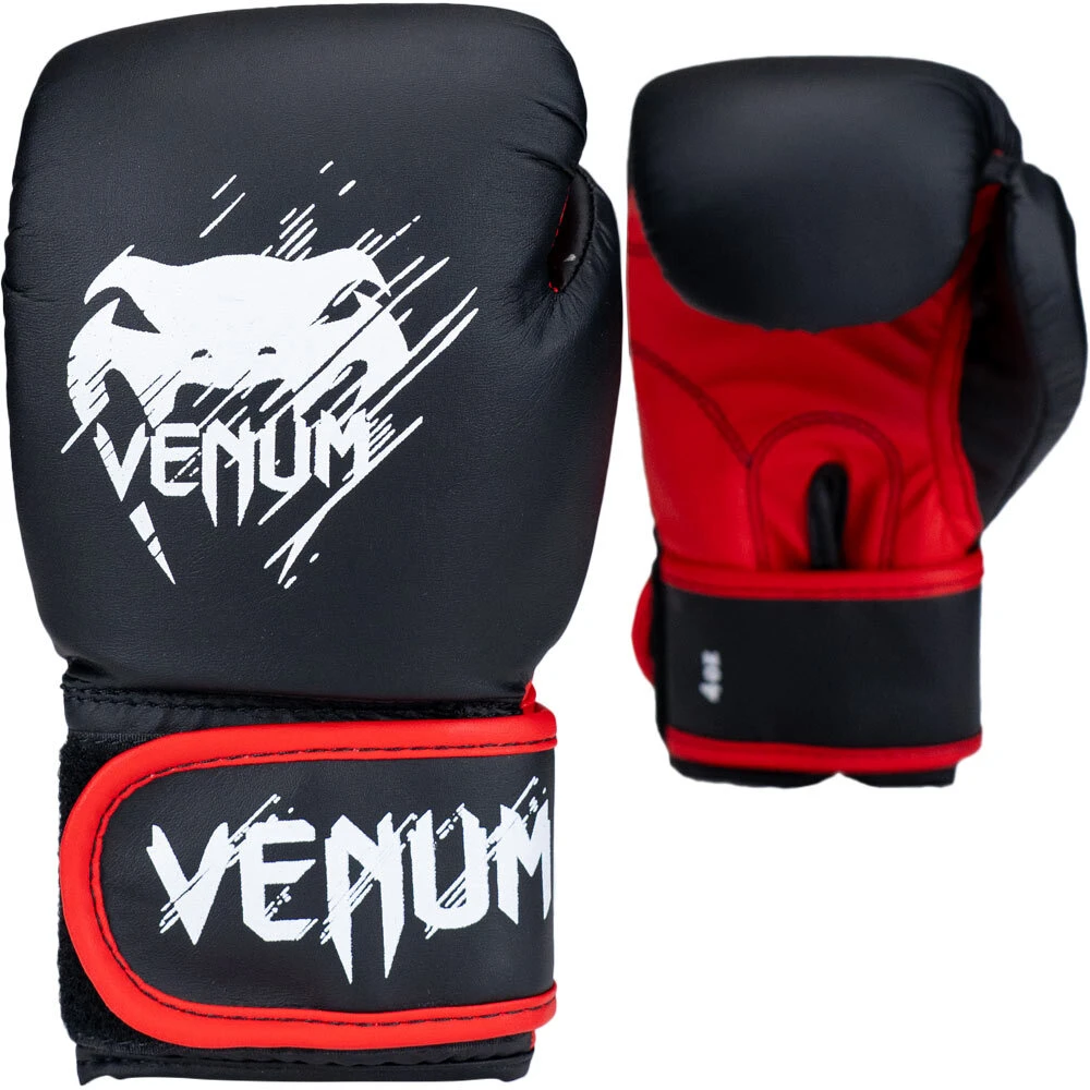 Venum Contender Black/Red Kids Boxing Gloves 3 Venum Contender Black/Red Kids Boxing Gloves - Image 3