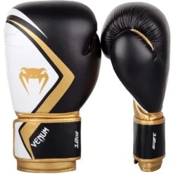 Venum Contender 2.0 Black/White/Gold Boxing Gloves -Boxing Promotions Store VENUM 03540 523 c 1