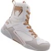 Venum Elite White/Gold Boxing Shoes