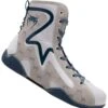 Venum Monogram White/Blue Boxing Shoes