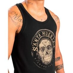 Venum Santa Muerte Dark Side Black/Brown Tank Top -Boxing Promotions Store VENUM 04805 124 c 4