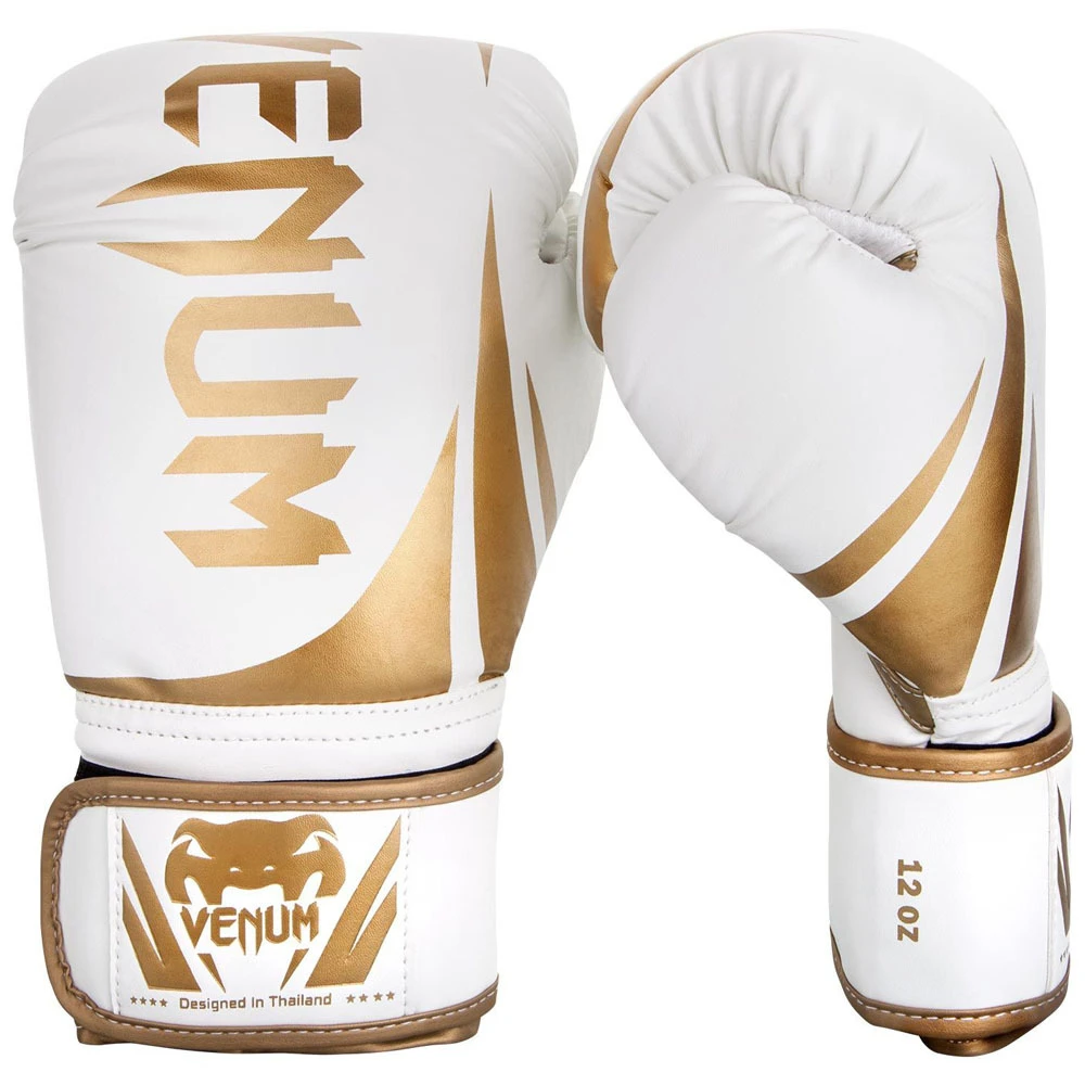 Venum Challenger 2.0 White/Gold Boxing Gloves 2 Venum Challenger 2.0 White/Gold Boxing Gloves - Image 2
