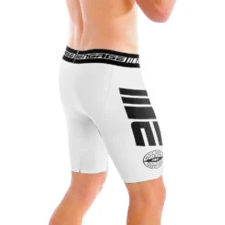Engage Combat White Compression Shorts -Boxing Promotions Store VLT CS WHT c 1