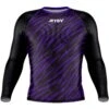 Jitsy Club Zaps Ranked Purple Long Sleeve Rash Guard